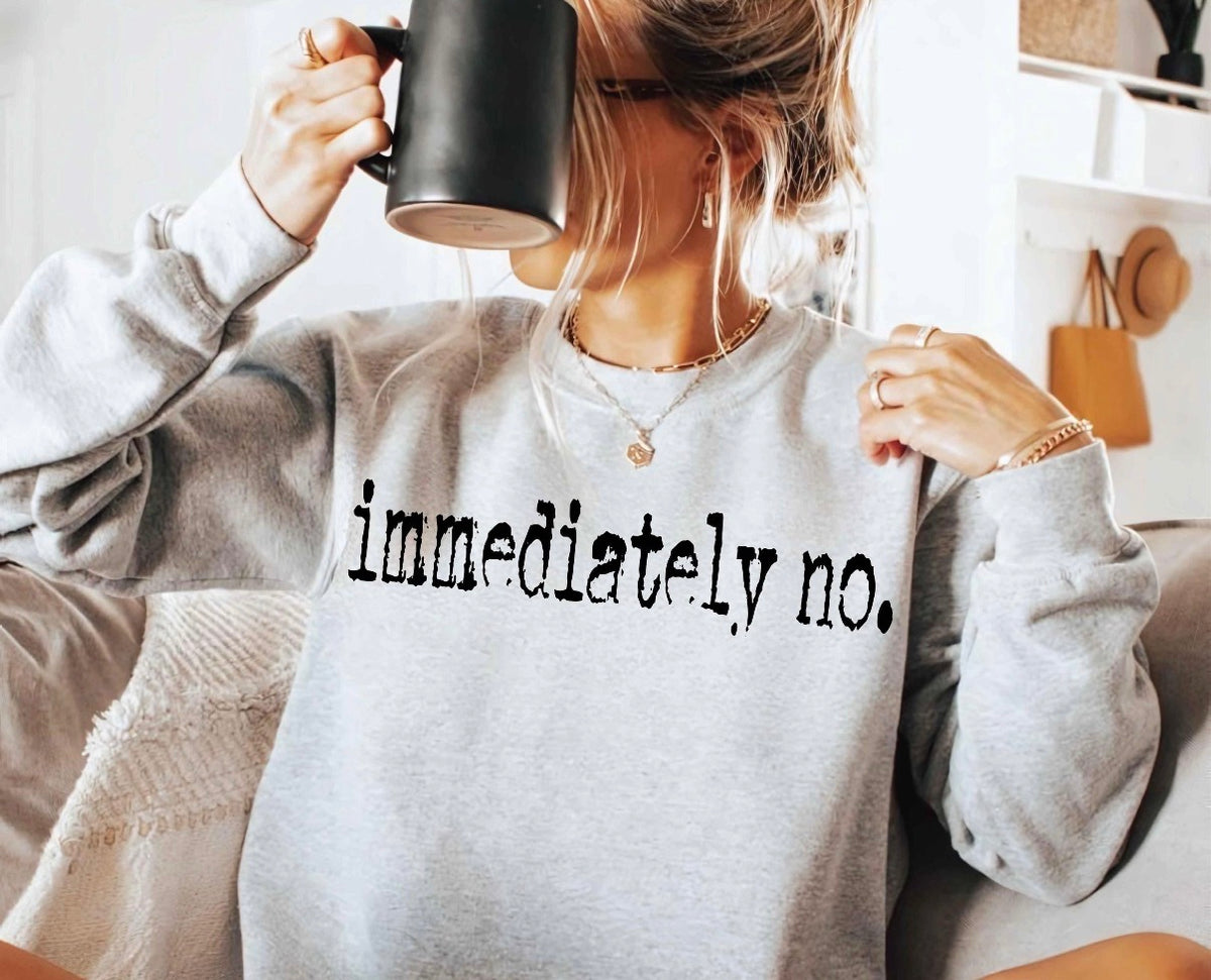 Immediately no. Graphic shirt