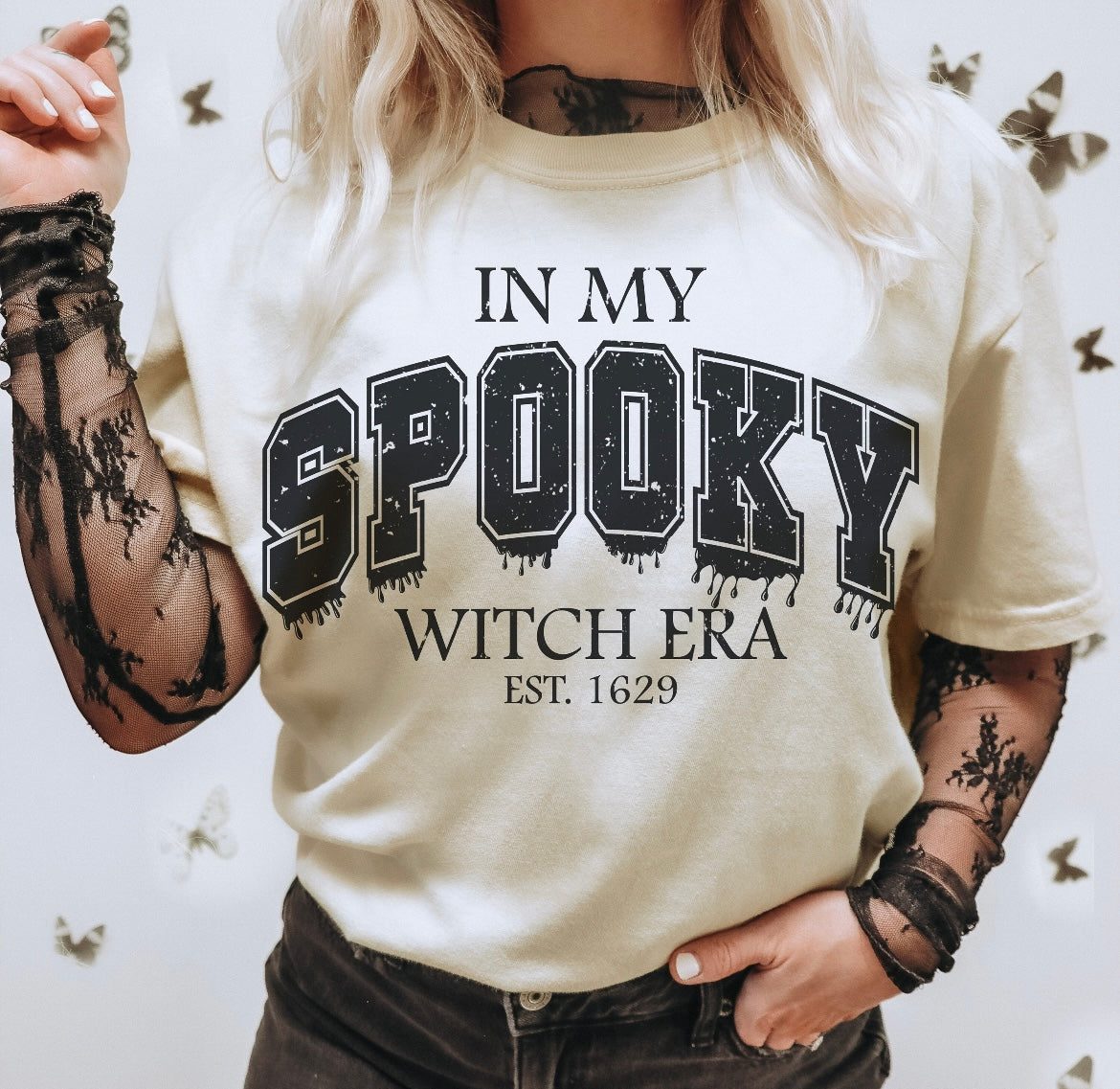 In my spooky witch era graphic shirt