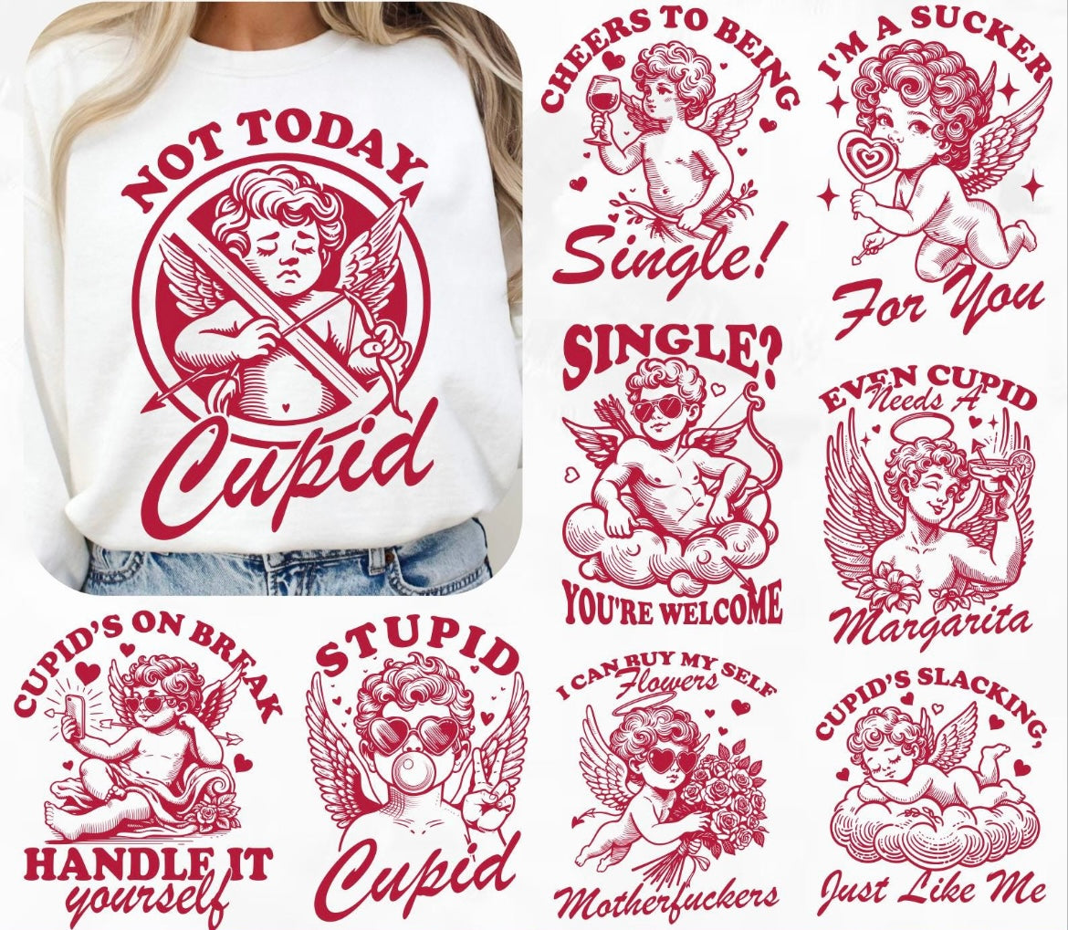 YOU PICK Cupid design. Valentines. Graphic shirt.