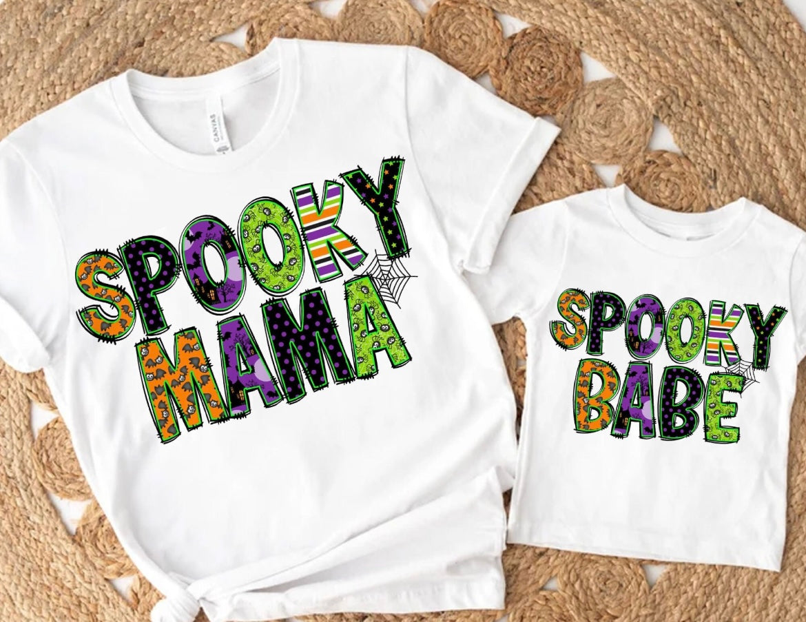 Spooky Babe ONLY Graphic Shirt *purchase mom shirt separately in Halloween collection