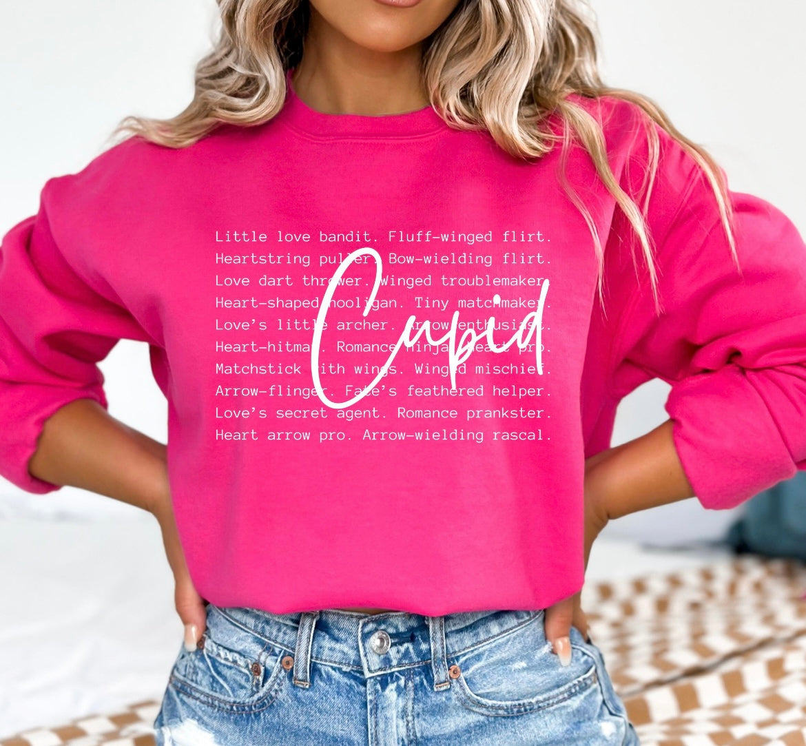 Cupid. Valentines. Graphic shirt.