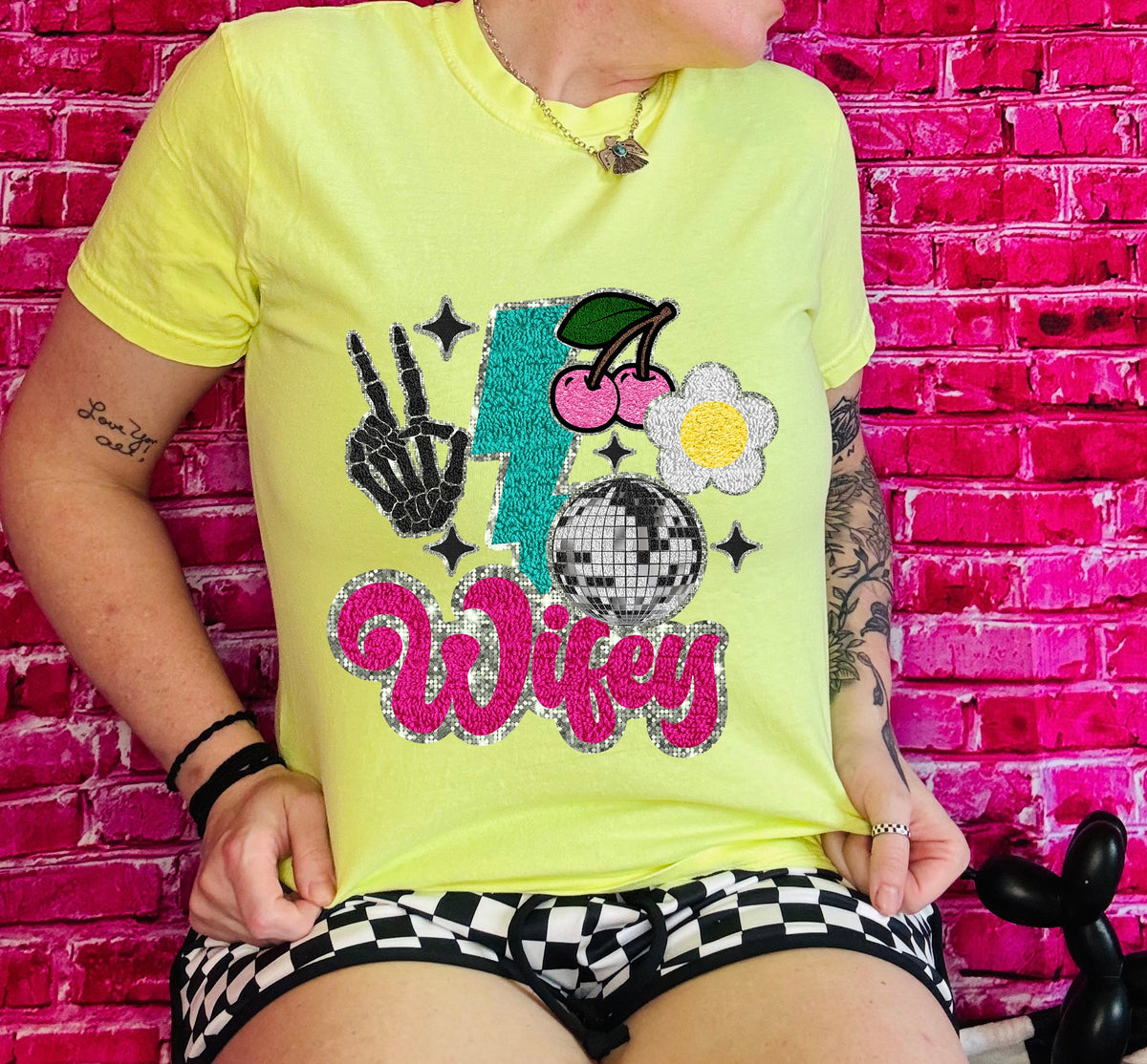 Wifey Bolt COMFORT COLORS Graphic Shirt