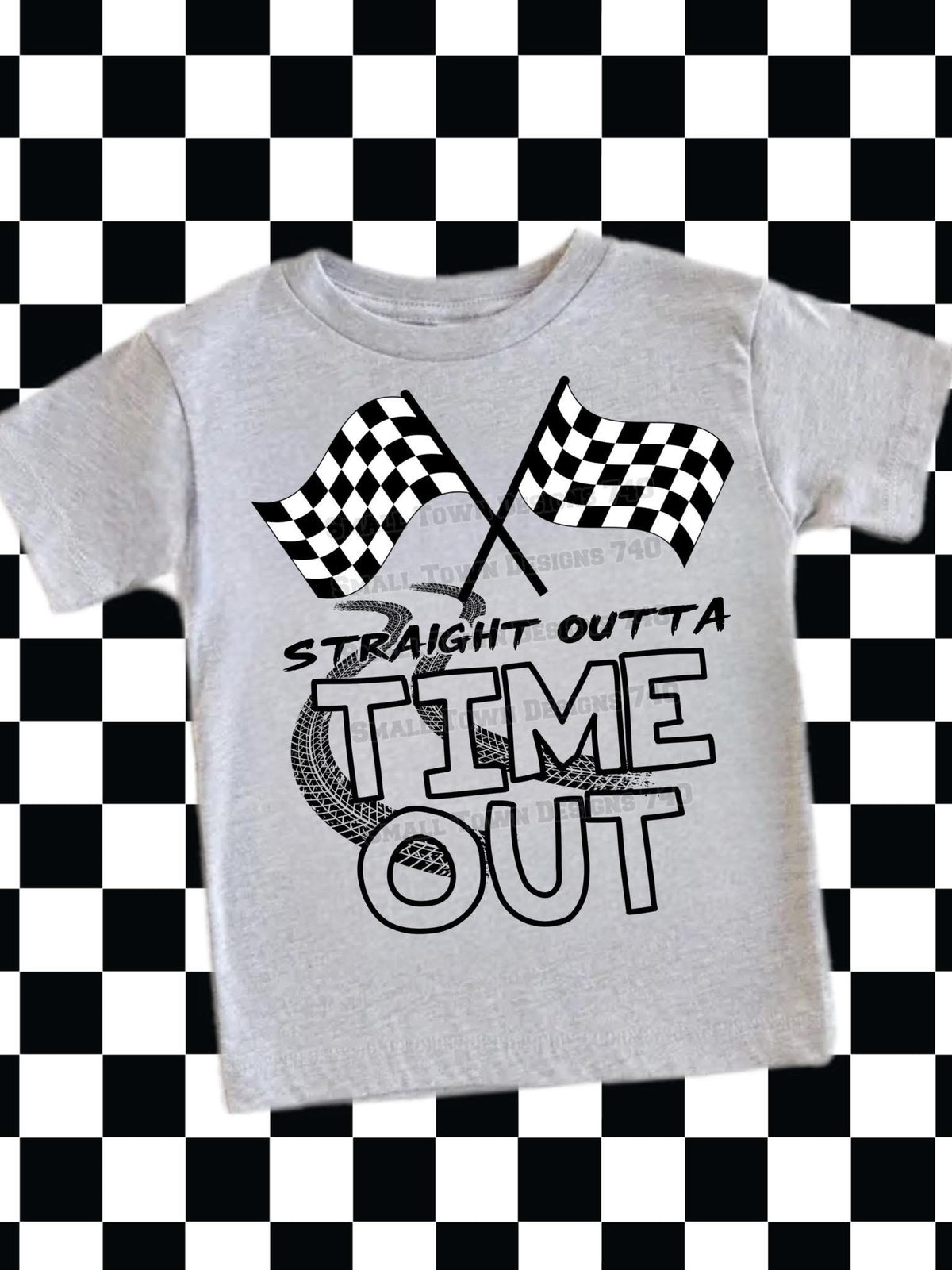 Straight outta time out graphic shirt
