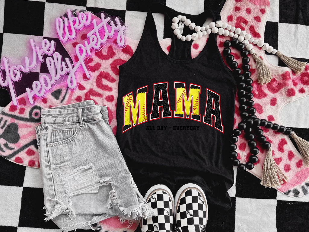 Softball Mama Graphic Shirt