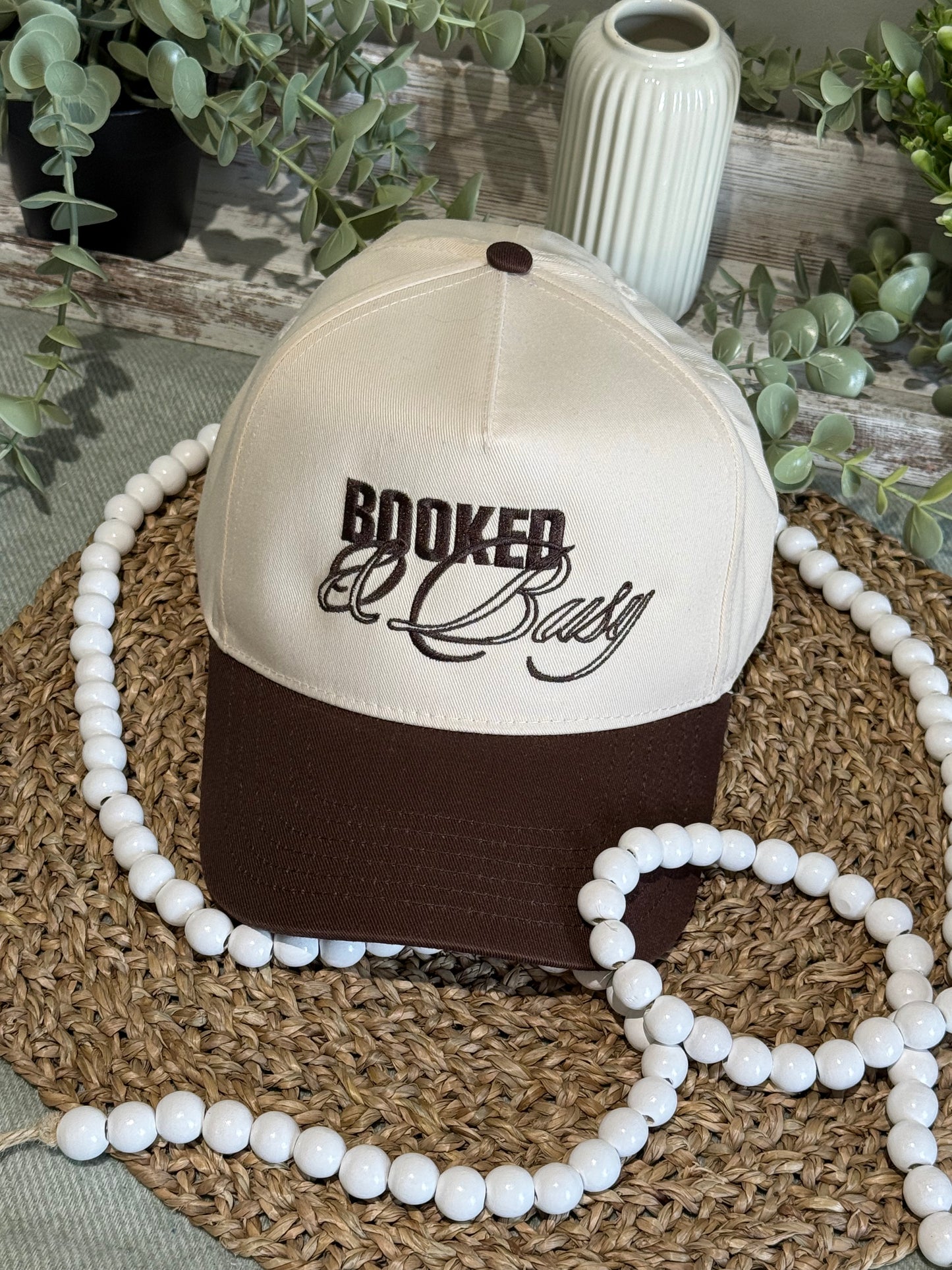 Booked And Busy Embroidered Trucker Cap