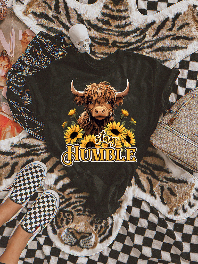 Stay humble graphic shirt