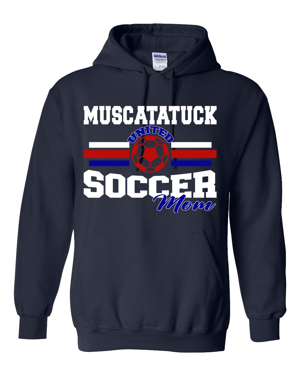 Muscatatuck United Soccer Club Mom Navy Graphic Shirts D17