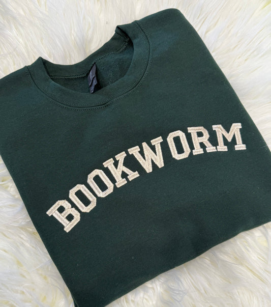 Bookworm embroidered shirt