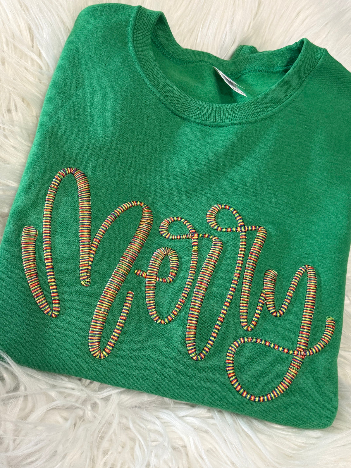 Merry 3d puff embroidered shirt