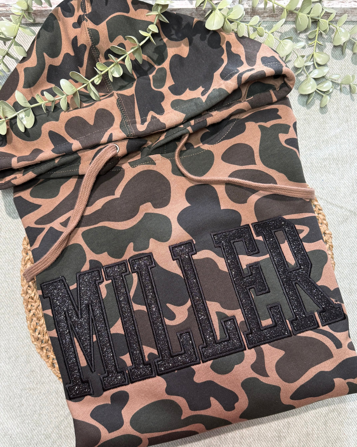 Custom Embroidered Duck Camo Hoodie
