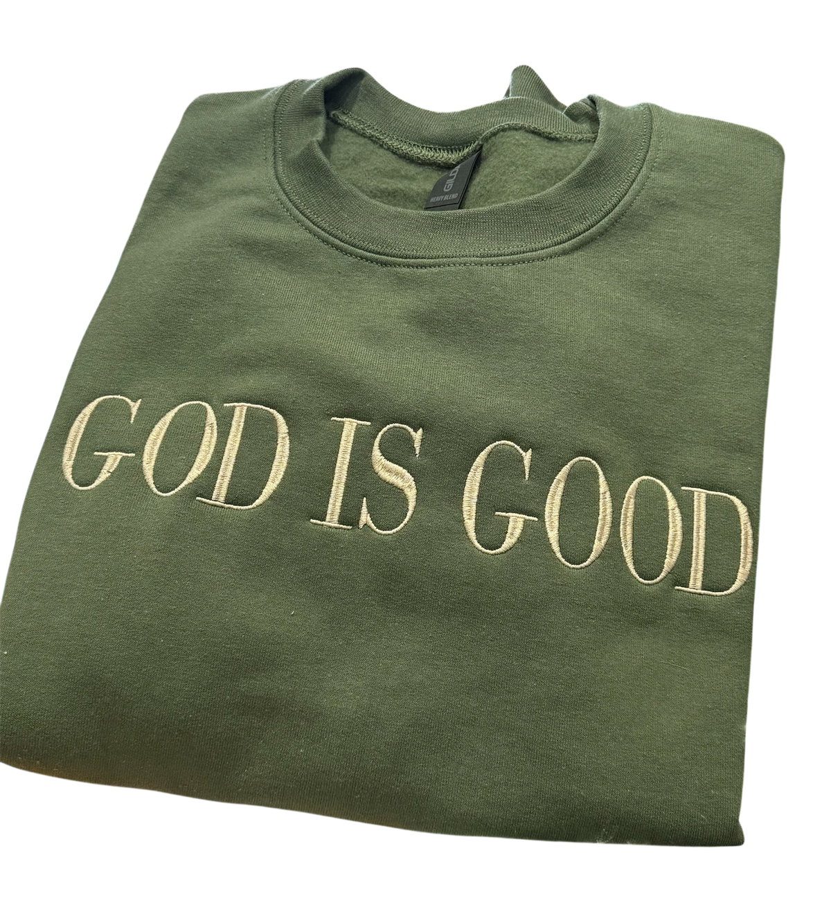 God is good embroidered shirt