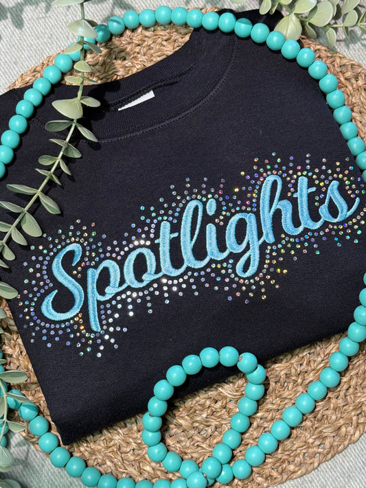 Shea Dances Spotlights Spangle (Holographic HTV) Embroidered Shirt