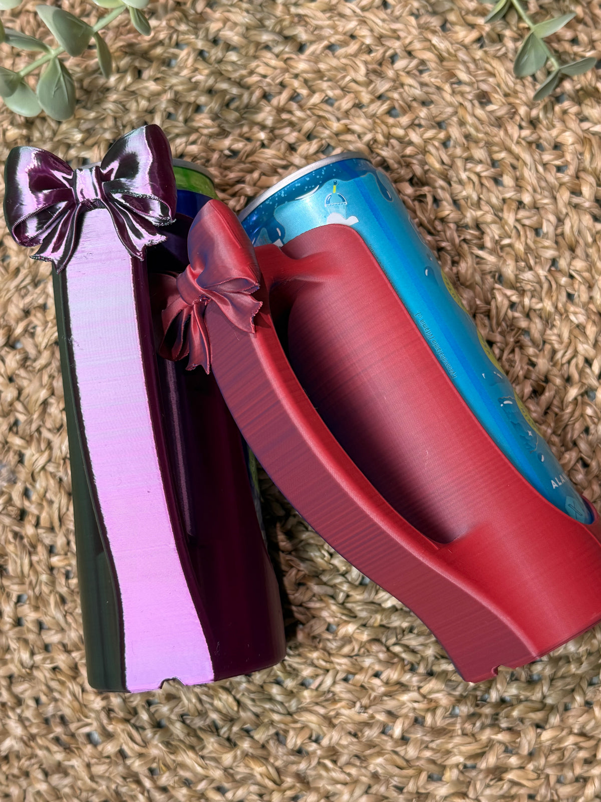 3D Printed Slim Can Holder With Bow