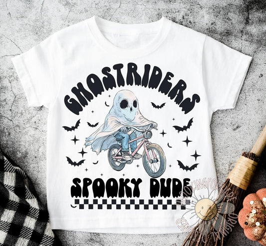 Ghost Riders Spooky Dude Graphic Shirt