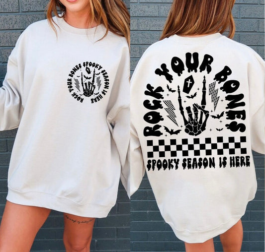 Rock your bones graphic shirt