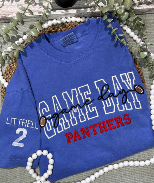 Game Day Football CUSTOM Team Embroidered Shirt