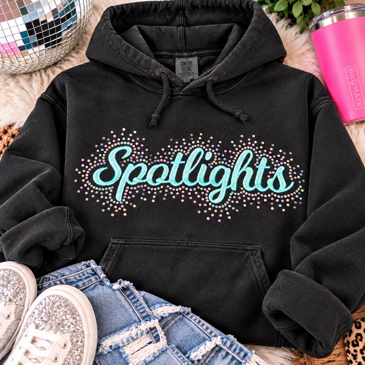 Shea Dances Spotlights Spangle (Rhinestones) Embroidered Shirt