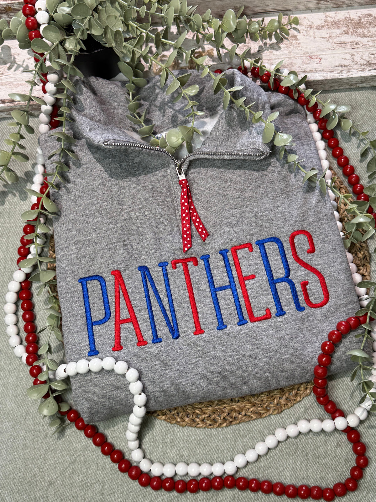 Custom School Mascot Name Quarter Zip