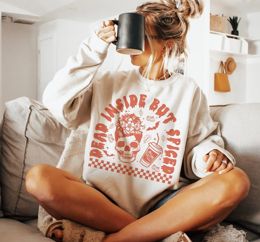 Dead inside but spiced graphic shirt