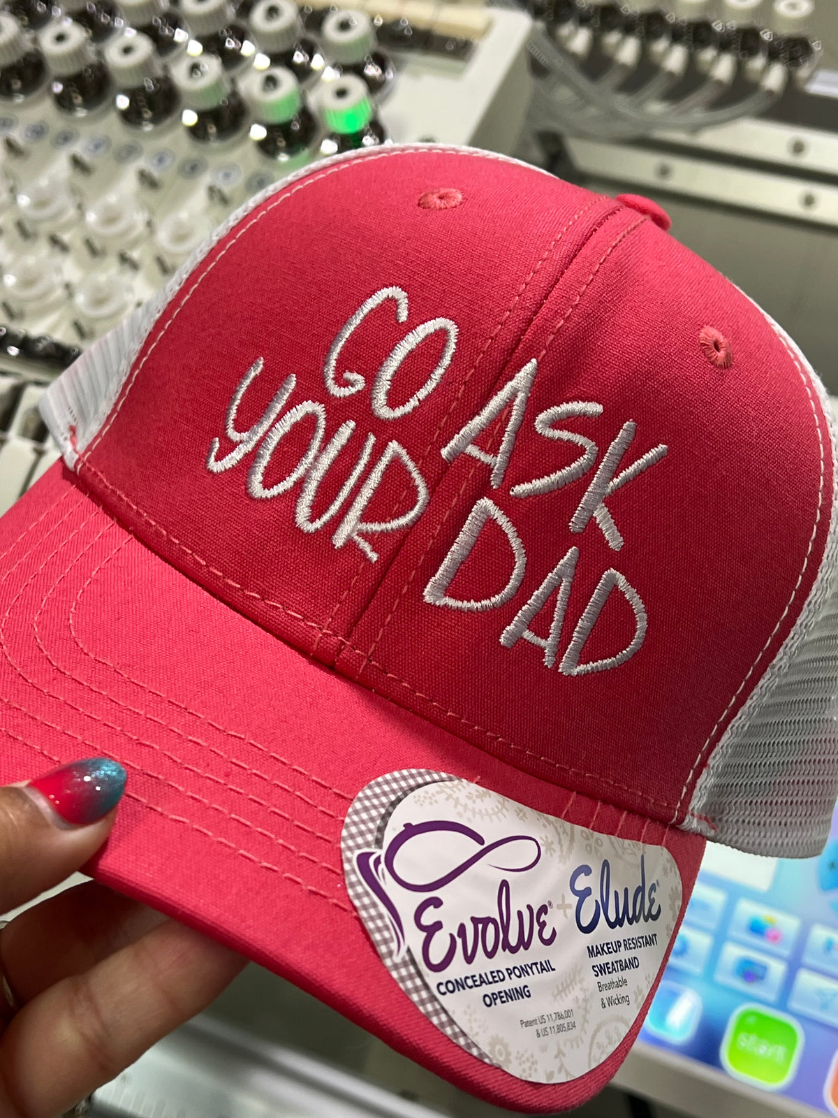 Go ask your dad snap back cap