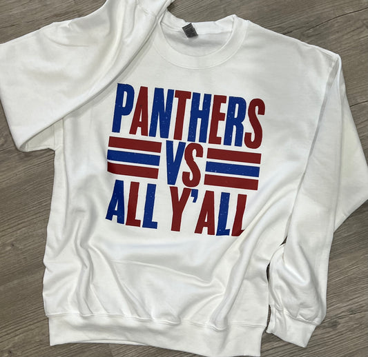 Custom Team vs all y’all graphic shirt