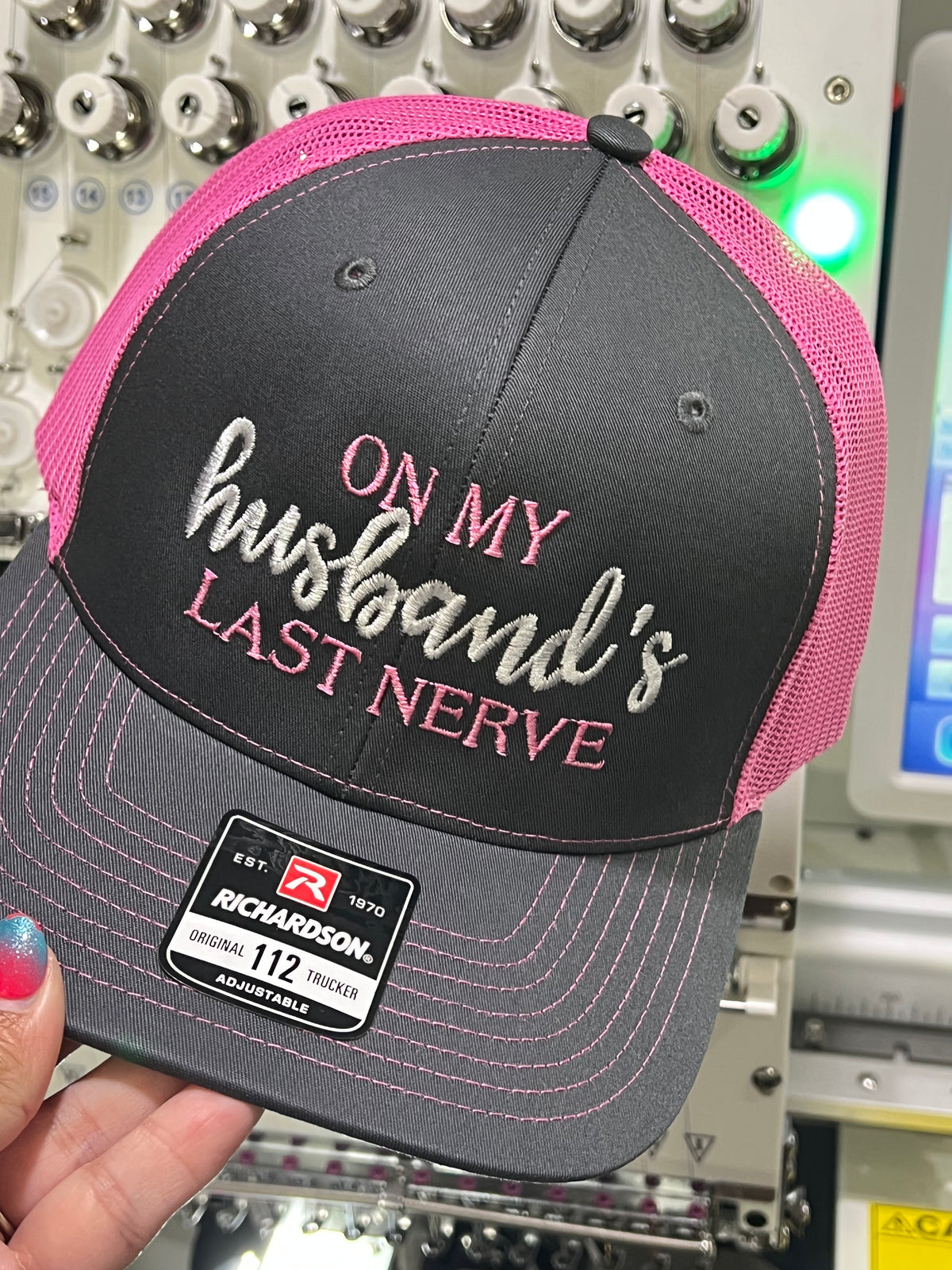 On my husbands last nerve cap