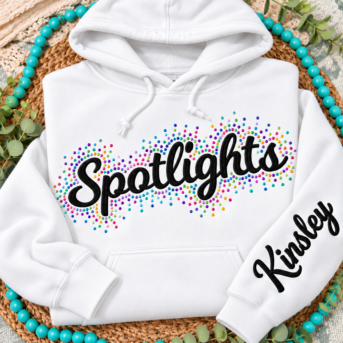 Shea Dances Spotlights Spangle (Rhinestones) Embroidered Shirt