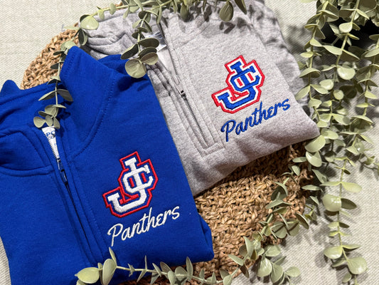 JC panthers quarter zip embroidered shirt