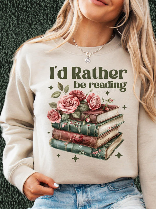 I’d Rather Be Reading. Graphic shirt.