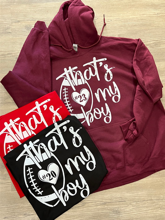 That’s my boy football graphic shirt