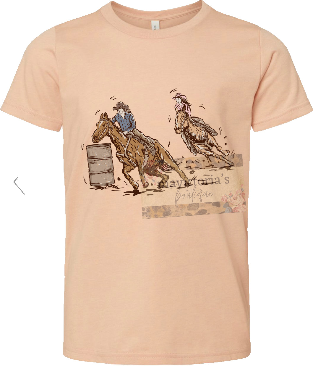Cowgirls barrel racing graphic shirt