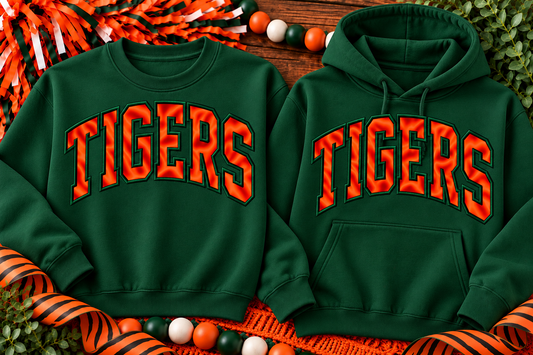 Tigers Applique Embroidered Shirts