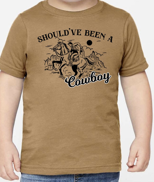 KIDS Should’ve been a cowboy graphic shirt