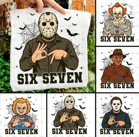 KIDS 6 7 Horror Halloween graphic shirt