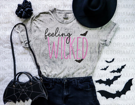 Feeling wicked embroidered shirt