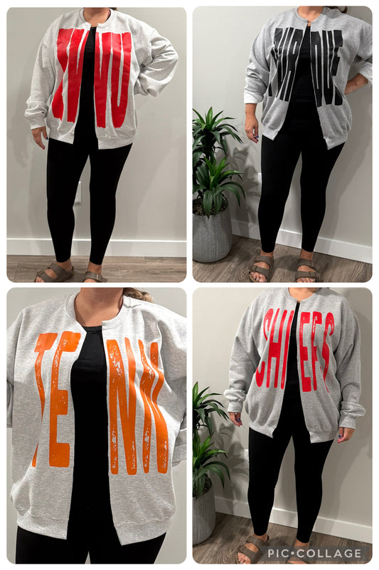 Custom Cardi Crew Sweatshirt HAND CUT size up 1-2 sizes for oversized fit