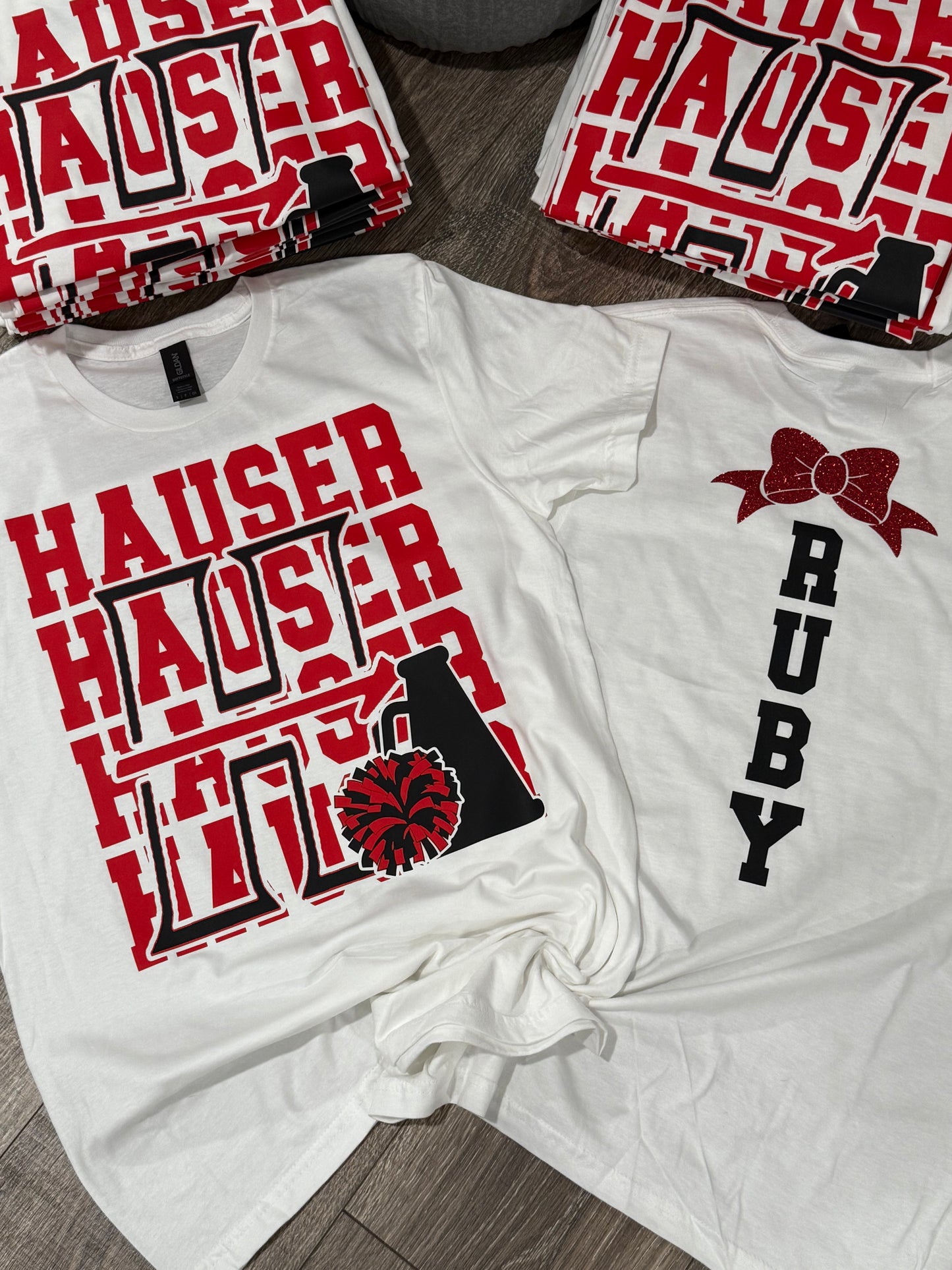 Hauser Customized Cheer Graphic Shirt