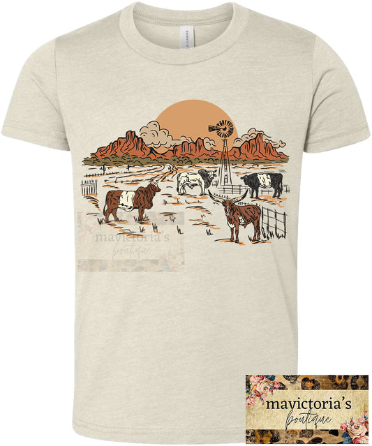 Sunset roaming graphic shirt