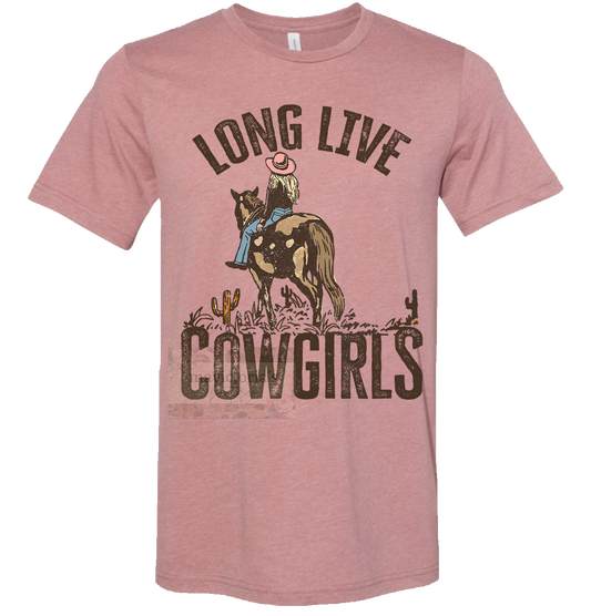 Long live cowgirls graphic shirt