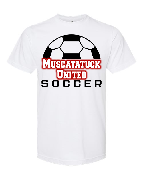 KIDS Muscatatuck United Soccer Club White Graphic Shirt D13