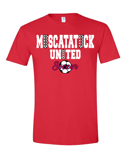 KIDS Muscatatuck United Soccer Club Red Graphic Shirt D15