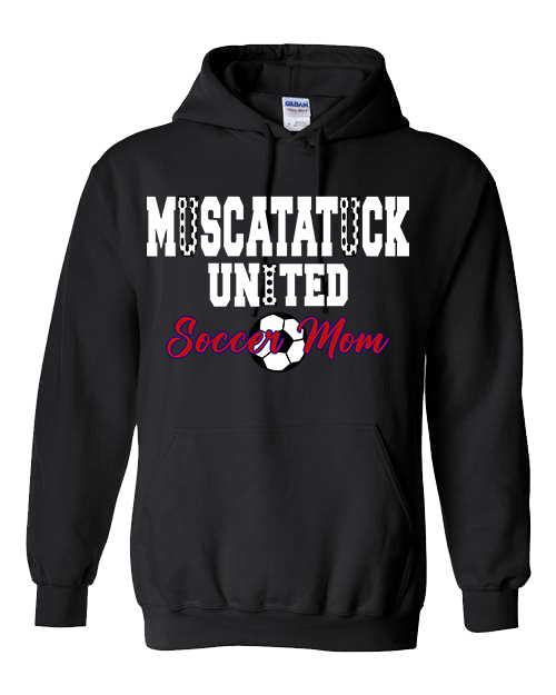 Muscatatuck United Soccer Club Mom Black Graphic Shirts D16