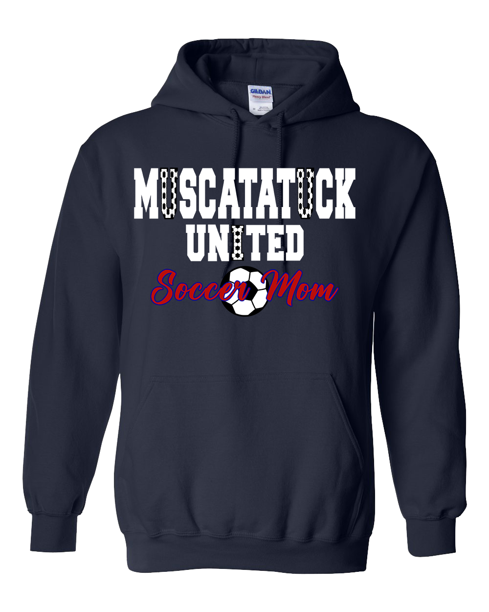 Muscatatuck United Soccer Club Mom Navy Graphic Shirts D16