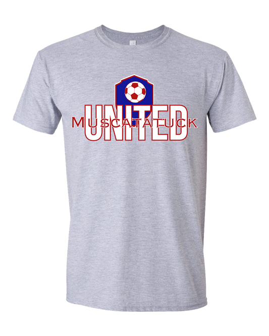 KIDS Muscatatuck United Soccer Club Grey Graphic Shirt D2