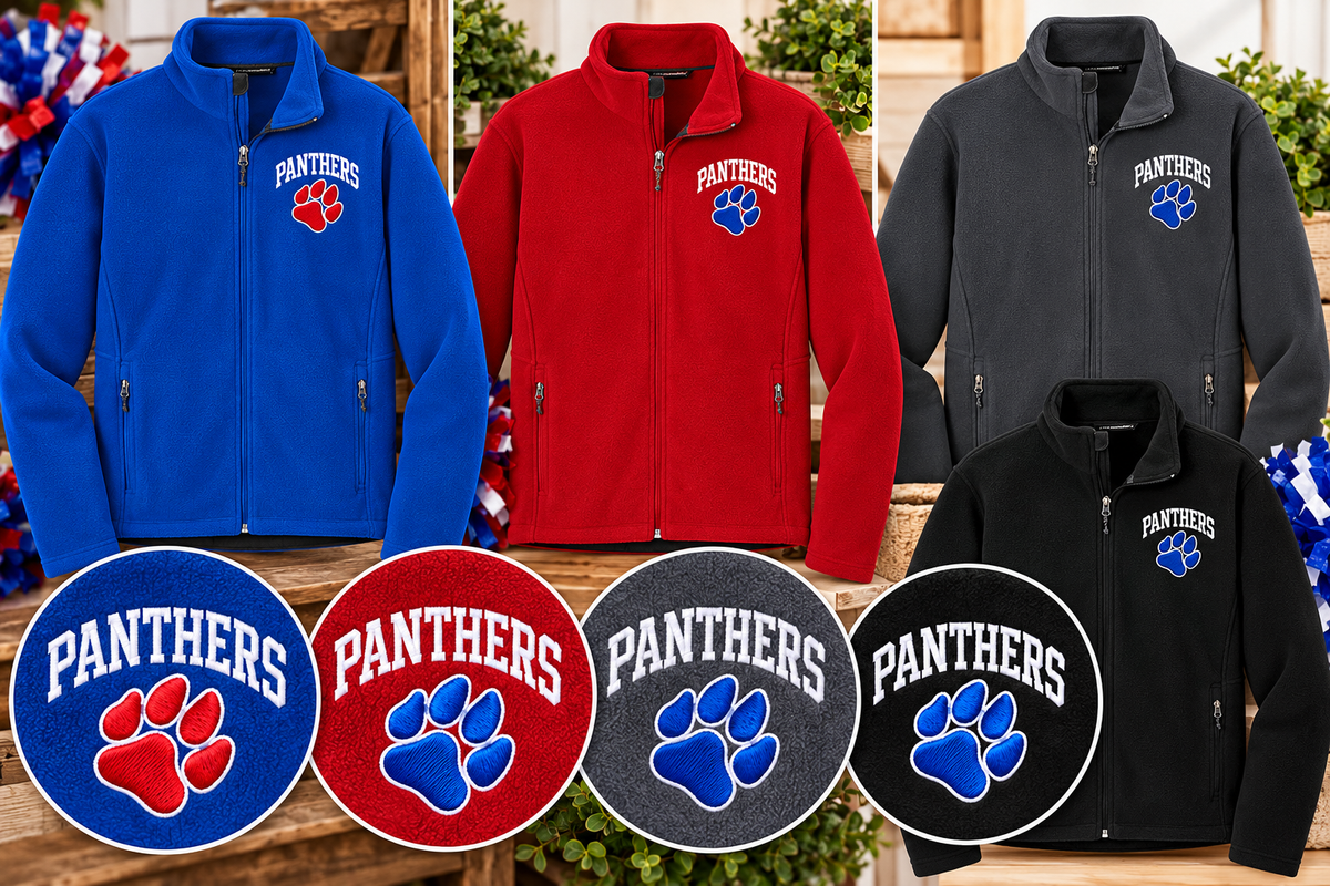 Panthers Embroidered Fleece Jacket