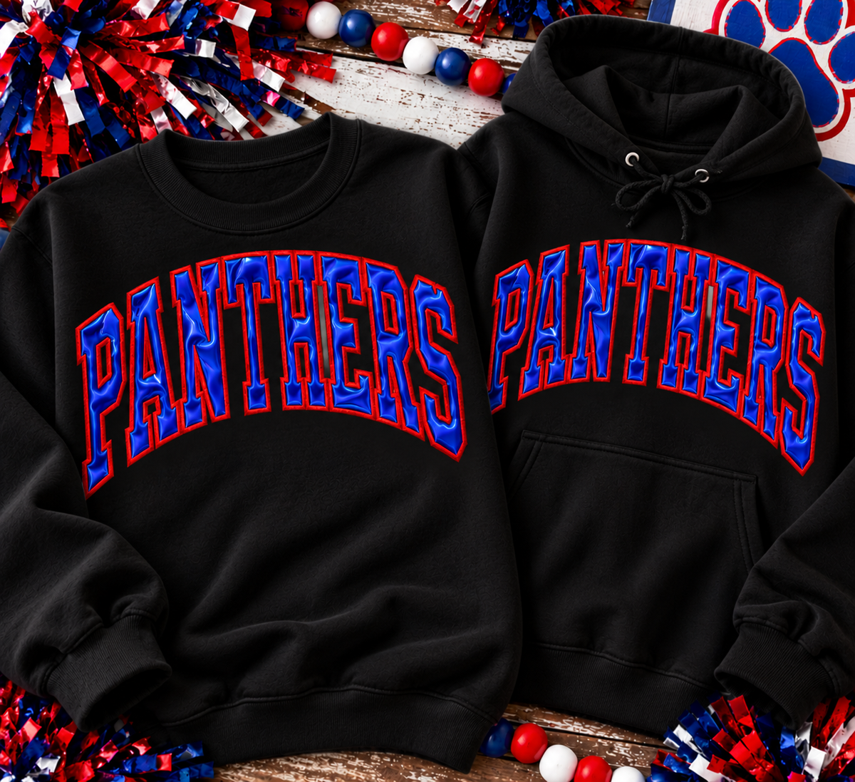 Panthers Applique Embroidered Shirts