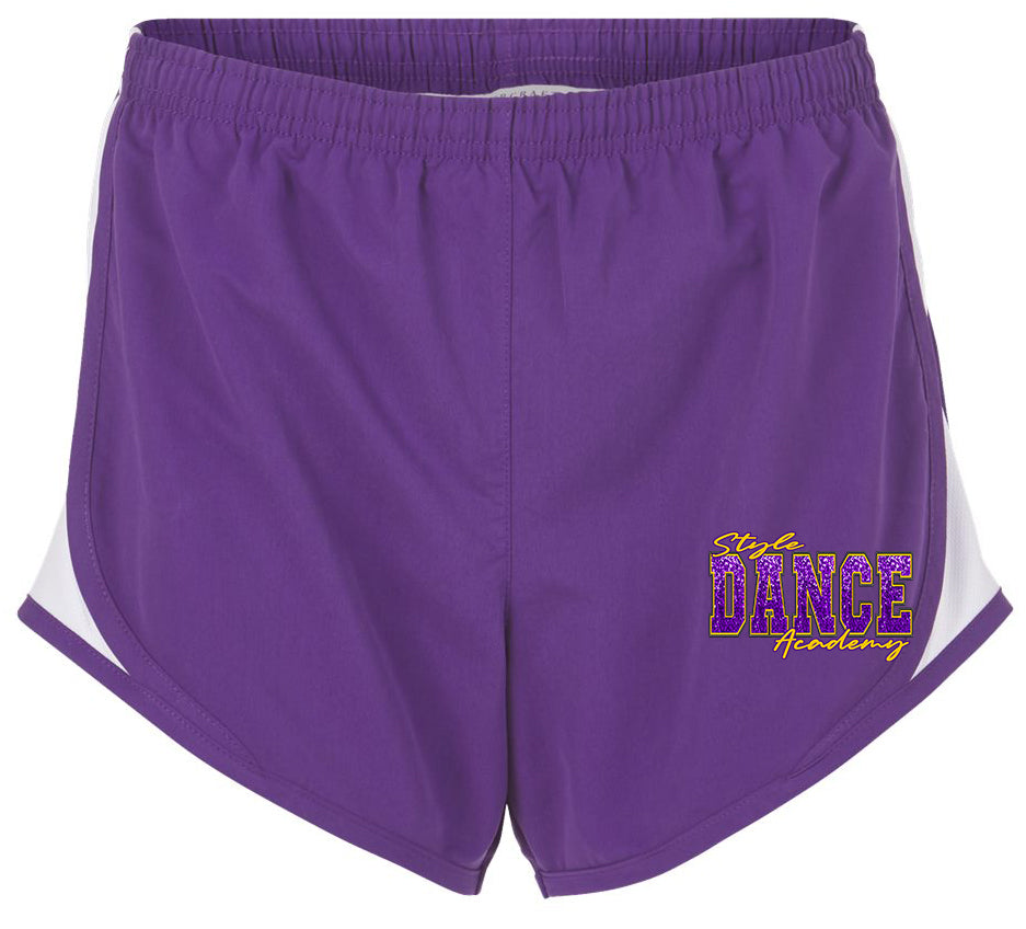 Style Dance Academy Purple Womens Athletic Shorts
