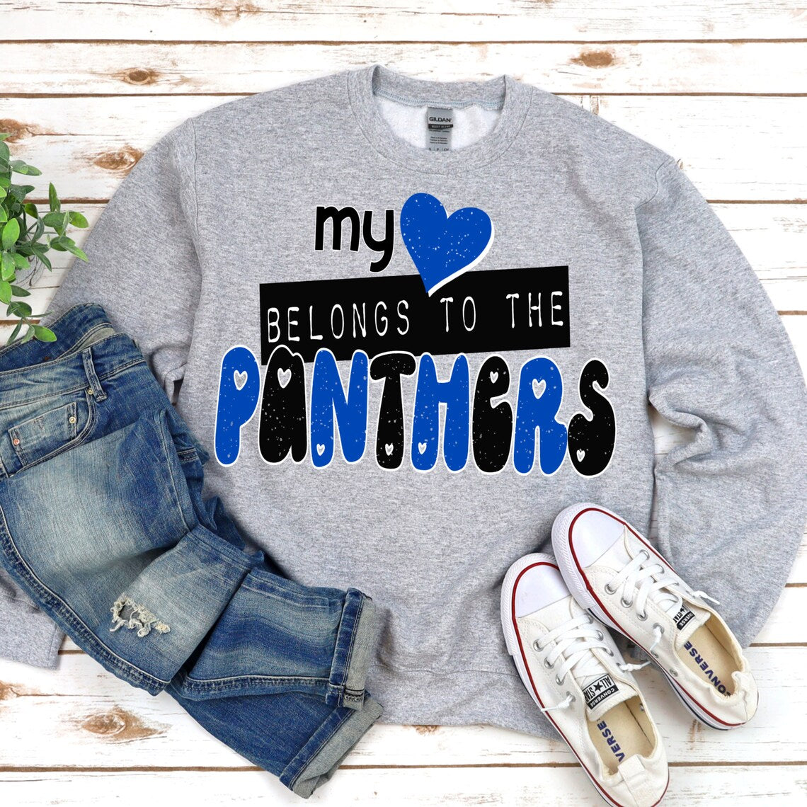 My Heart Belongs To The Panthers graphic shirt