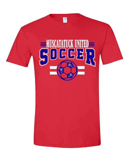 KIDS Muscatatuck United Soccer Club Red Graphic Shirt D12