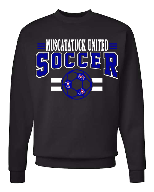 KIDS Muscatatuck United Soccer Club Black Graphic Shirt D12